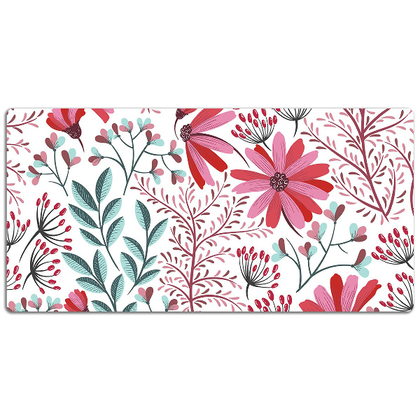 Bureau onderlegger Bloemenpatroon