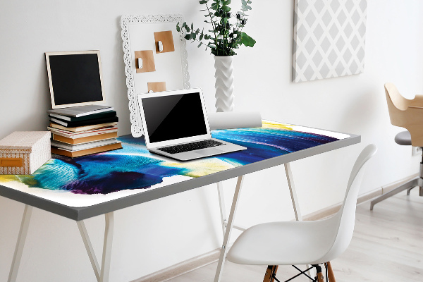 Bureau onderlegger Blauwe vlekken