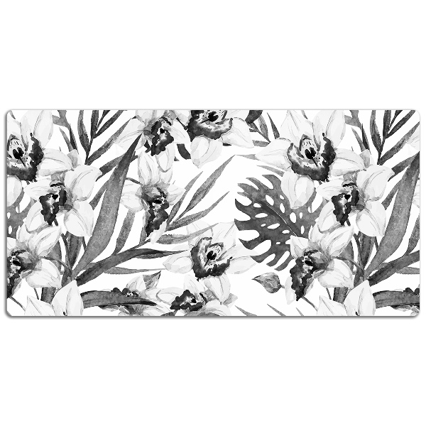Onderlegger bureau Bladeren en bloemen