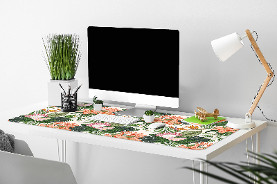 Bureau onderlegger Muurschildering bloemen