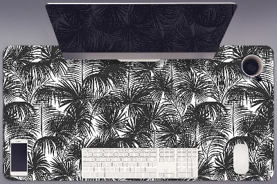 Bureau onderlegger Zwarte palmbomen