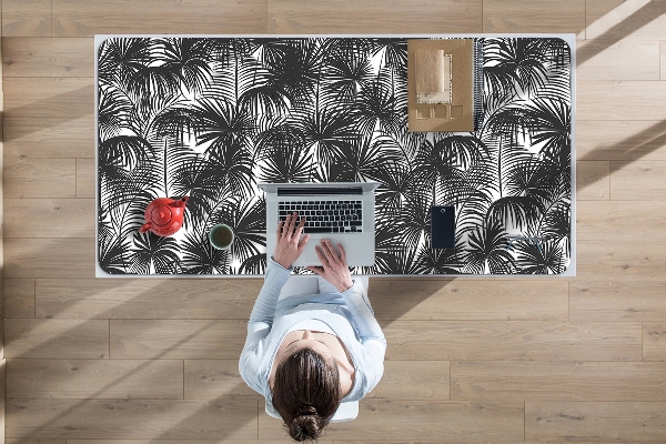 Bureau onderlegger Zwarte palmbomen