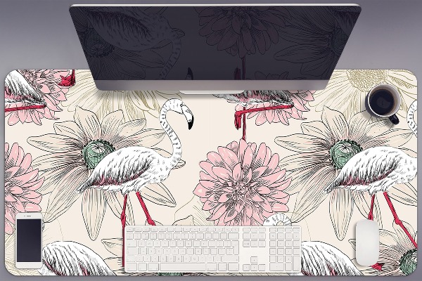 Bureau onderlegger Roze vlammen