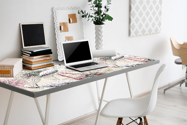 Bureau onderlegger Roze vlammen
