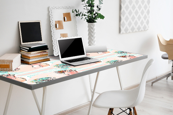 Bureau onderlegger Roze papegaaien
