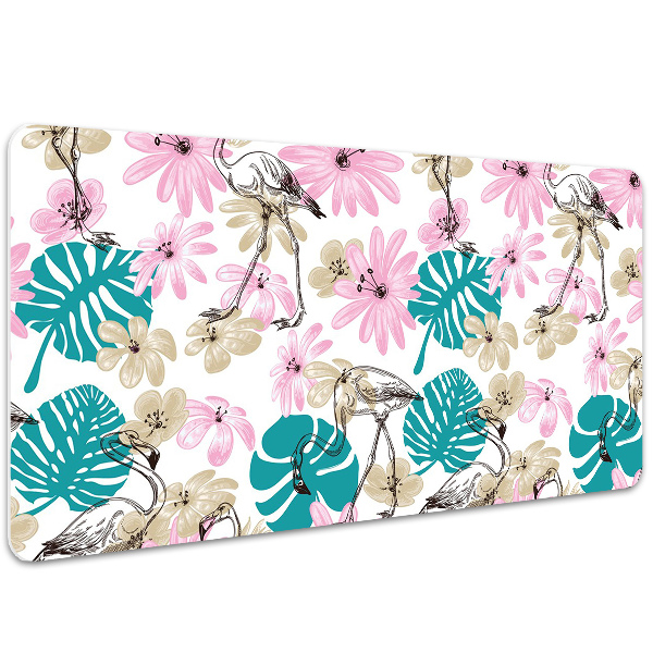 Onderlegger bureau Geschilderde flamingo's