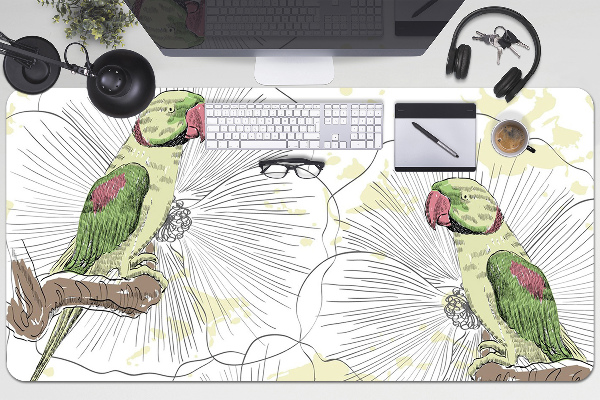 Bureaumat Groene papegaaien