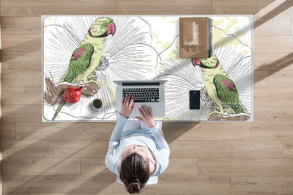 Bureaumat Groene papegaaien