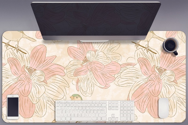 Bureaumat Beige vogels