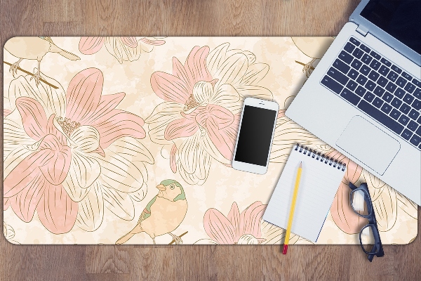 Bureaumat Beige vogels