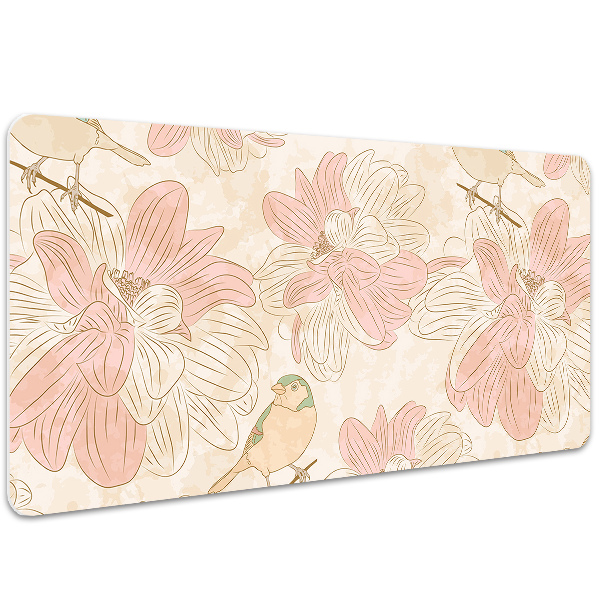 Bureaumat Beige vogels