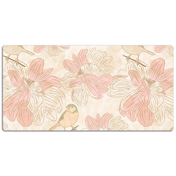 Bureaumat Beige vogels