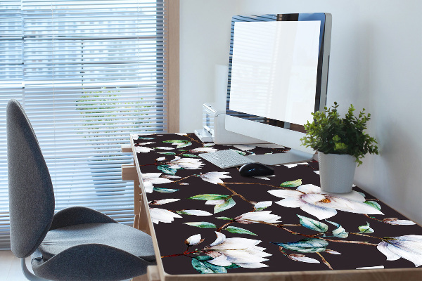Bureau onderlegger Geschilderde bloemen