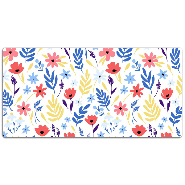 Onderlegger bureau Kleurrijke bloemen