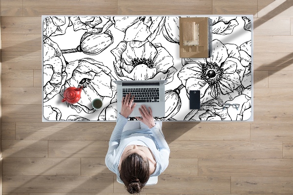 Bureau onderlegger Bloemen