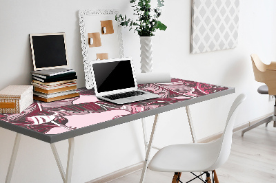 Bureau onderlegger Roze palm