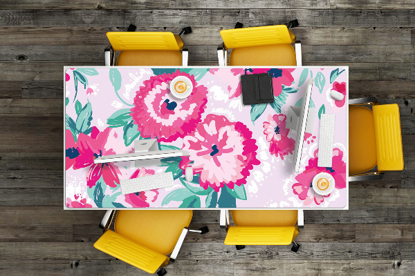 Bureau onderlegger Bloemen