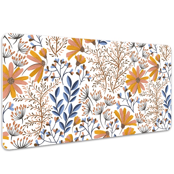 Bureaumat Geschilderde bloemen
