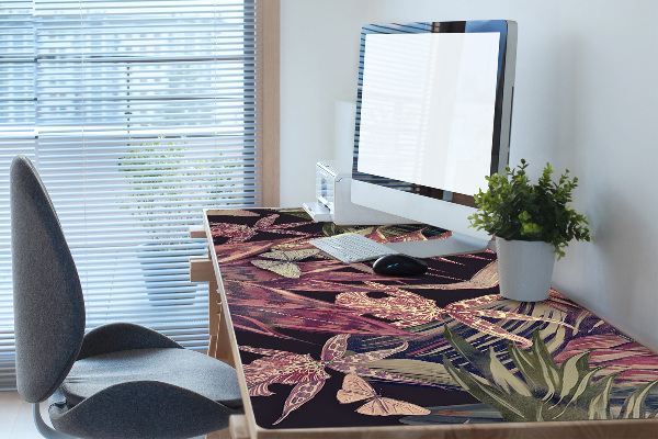 Bureau onderlegger Vogels en bladeren