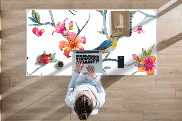 Bureau onderlegger Bloemen