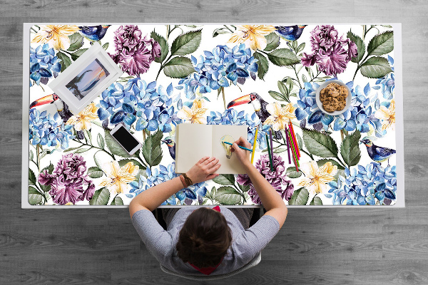 Bureau mat Retro bloemen