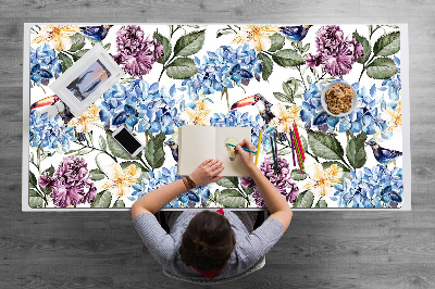 Bureau mat Retro bloemen