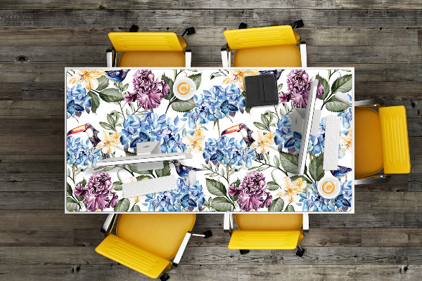 Bureau mat Retro bloemen
