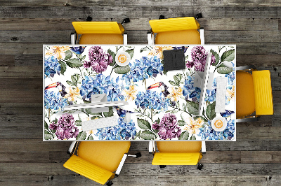 Bureau mat Retro bloemen