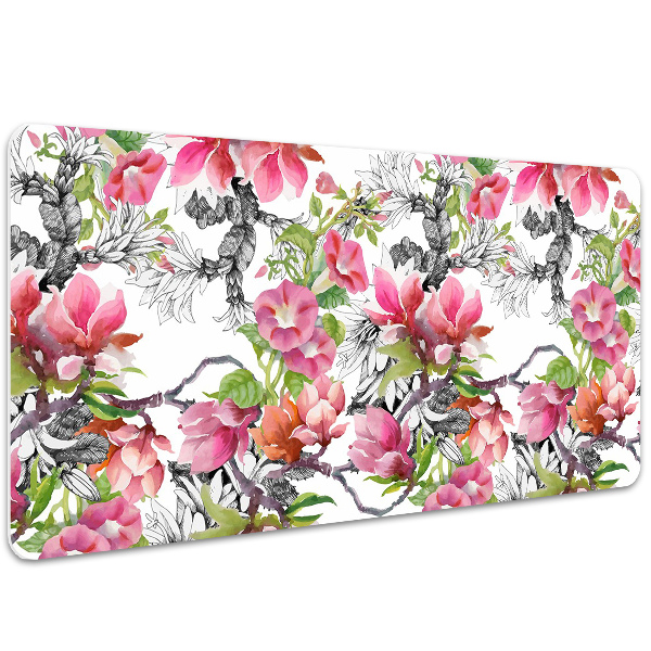 Bureau onderlegger Aquarellen bloemen