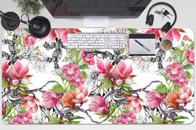 Bureau onderlegger Aquarellen bloemen