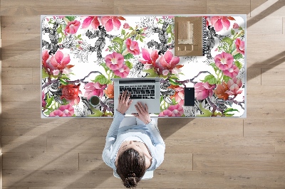 Bureau onderlegger Aquarellen bloemen