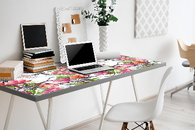 Bureau onderlegger Aquarellen bloemen