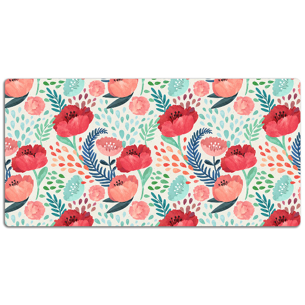 Bureau onderlegger Poppy seed flower