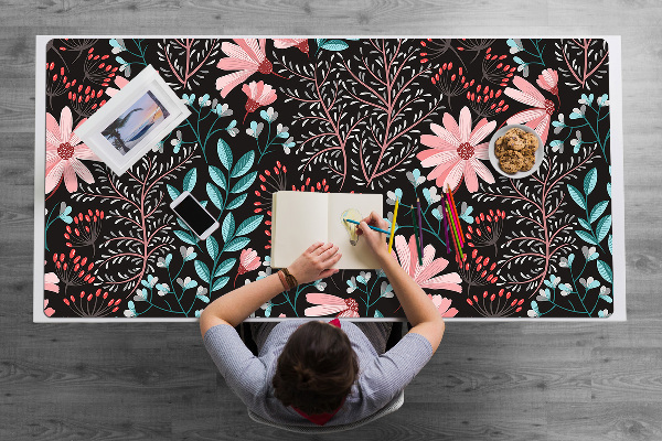 Bureau onderlegger Vintage bloemen
