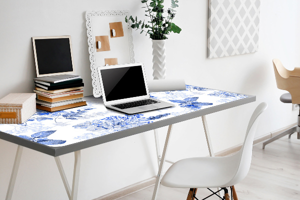 Bureau onderlegger Blauwe hortensia