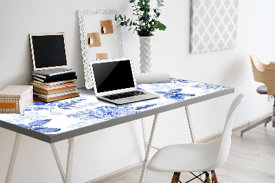 Bureau onderlegger Blauwe hortensia