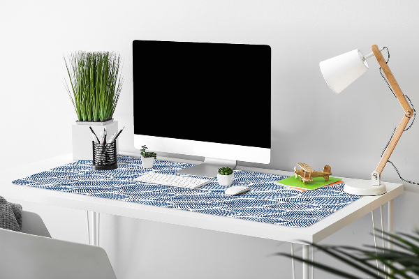 Bureau onderlegger Blauwe bladeren