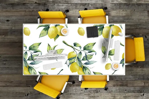Bureau onderlegger Gele citroenen