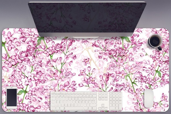 Bureau onderlegger Lila bloemen
