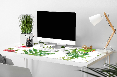 Bureau onderlegger Bladeren en bloemen