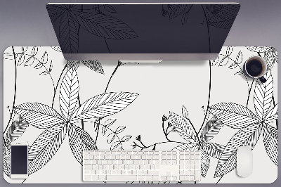 Bureau onderlegger Doodle -bloemen