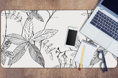 Bureau onderlegger Doodle -bloemen