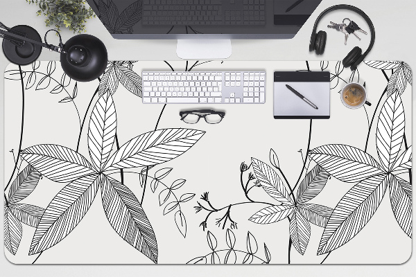 Bureau onderlegger Doodle -bloemen