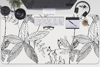 Bureau onderlegger Doodle -bloemen