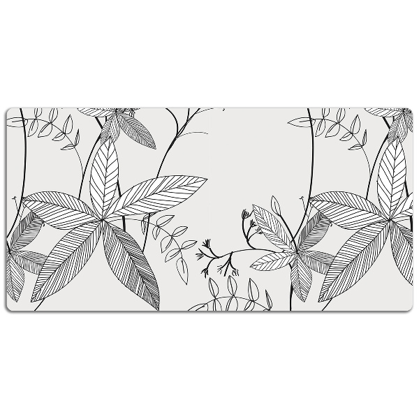 Bureau onderlegger Doodle -bloemen