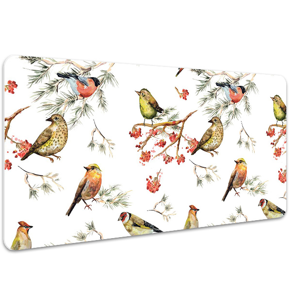 Onderlegger bureau Vogels op de tak