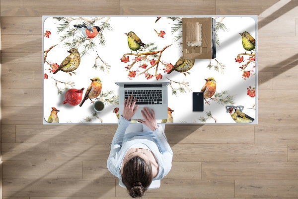 Onderlegger bureau Vogels op de tak