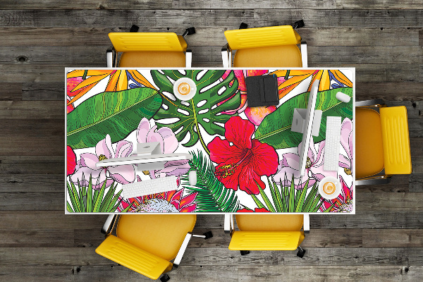 Bureau onderlegger Kleurrijke bloemen