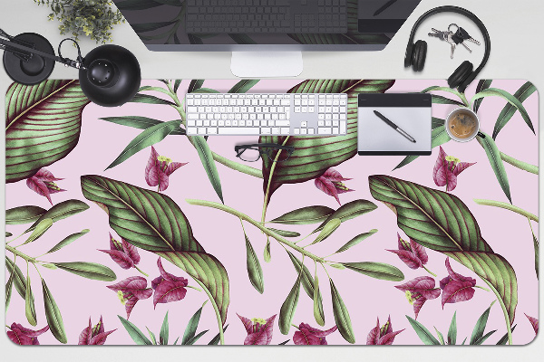 Bureau onderlegger Roze bloemen
