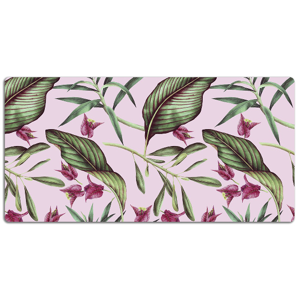 Bureau onderlegger Roze bloemen